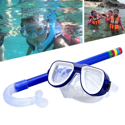 Unisex Diving Masks Snorkeling Anti-slip Breath Tube Children Anti-fog Swim Goggles Swimming Mask Set Water Sports Equipment