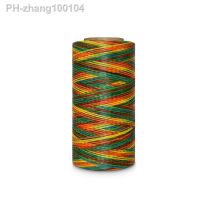 O.8mm 1mm Colorful Waxed Thread Cotton Polyester Thread Handicraft Tool Hand Stitching Bead Cord for Diy Leather Craft Stitching