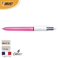 BIC บิ๊ก ปากกา 4 Colours Shine ปากกาลูกลื่น น้ำหมึก4in1 หัวปากกา 1.0 mm.(Pink) จำนวน 1 ด้าม