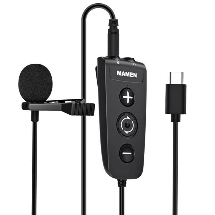 MAMEN MICLS01 Voice Changer Microphone ClipOn Mic PlugAndPlay For