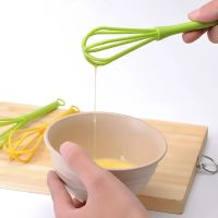 ◕☫ Kitchen Whisk PP Material Non-Slip Easy To Clean Egg Beater Milk Frother Kitchen Utensil Kitchen Egg Beater Tool