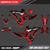 สติ๊กเกอร์วิบาก Honda CRF 300 Rally ทั้งคัน Graphic kit สติ๊กเกอร์เคลือบเงา สุดคุ้ม