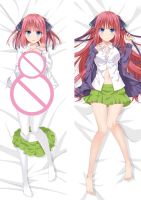 【hot】∏♚ The Quintessential Quintuplets Dakimakura 59 Pillowcase Nino Otaku Cover Hugging Moegirl Cases