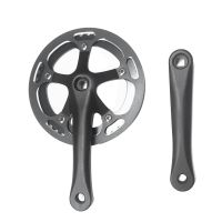 52T Folding Bike Crank Set Single Speed Bicycle Crankset 170mm Tooth Plate CNC Protect Cover Bike Crank Set Sprocket