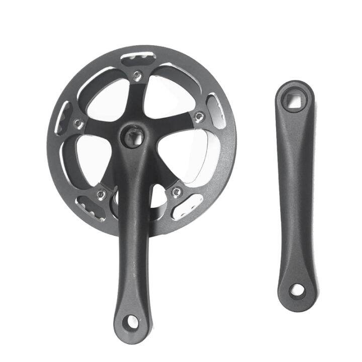 52T Bike Crankset Folding Bike Crank Set 170mm Tooth Plate CNC Protect