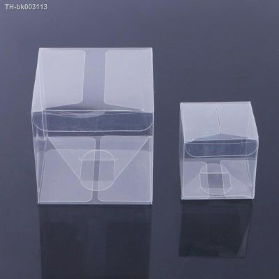 ☑✾● 10 Pcs Wedding Transparent Cube Favour Boxes Sweet Candy Cake Gift Bags Stable without deformation 2 Sizes