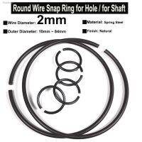 ▪❉ 10Pcs Wire Diameter φ2mm Spring Steel Round Wire Snap Rings for Hole Retainer Circlips for Shaft OD 10mm 84mm