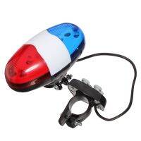 6 LED 4 Tone Sounds Bicycles Bell Police Car Light Electronic Horn Siren for Kid Children Bike Scooter Cycling Lamp Accessories Lights Reflectors