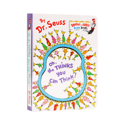 Oh, the thoughts you can think imported original English picture book Dr. Seuss paperboard Book enlightenment reading book for early English education for young children