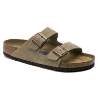 Birkenstockรองเท้าแตะ Products Arizona Suede Leather Taupe Sandals For Men and Women Sandals and slippers