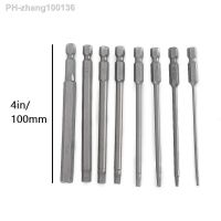 ♠☍℡ 8pcs Hex Head Wrench Drill Bits Set 100mm SAE Metric Electric Hexagonal Bit Screwdriver Socket Bit Power Tool Parts