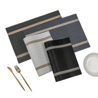 4 PVC Placemat for Dining Table Mat Set Linens Place Mat Accessories Cup Wine Decorative Mat Placemats for Table