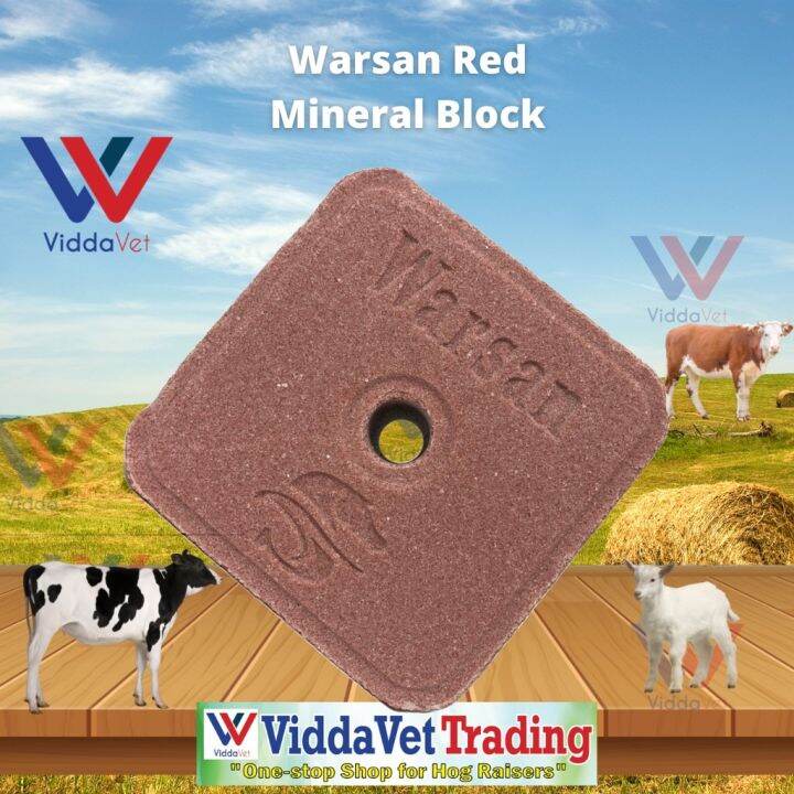 4.5 kgs Imported WARSAN RED Trace Mineral Block for Livestock Cattle