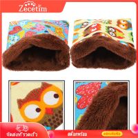 Zecetim 2pcs แฮมสเตอร์นอนกระเป๋าหนูแฮมสเตอร์นอนหนูแฮมสเตอร์เตียงอุ่นหนูตะเภาถุงนอนสำหรับบ้าน