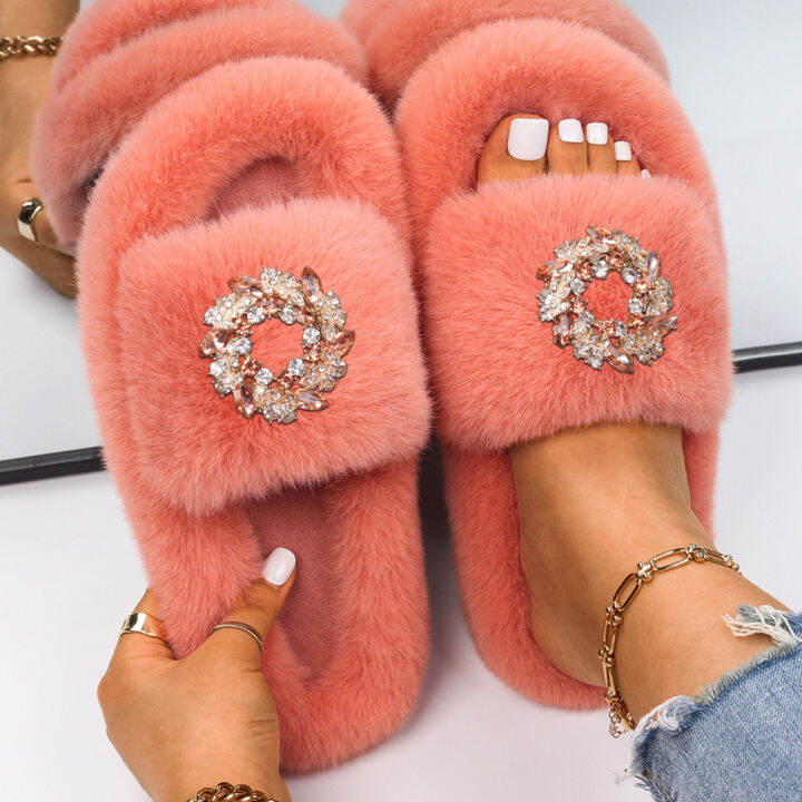 sandals-slippers-solid-color-luxury-designer-rhinestone-wreath-furry-slides-ladies-faux-fur-flip-flops-fluffy-slippers-shoes