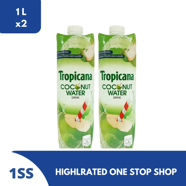 Tropicana Coconut Water, 1L, Set of 2 Lazada PH
