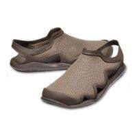 ใหม่ Crocs ผู้ชายเย็นท่องลุยอบแห้งอย่างรวดเร็วตาข่ายรองเท้าแตะรองเท้าแตะ