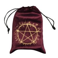 Multi Patterns Velvet Pentagram Tarot Storage Bag Storage Package Bag Divination Drawstring Package Party Christmas Gift Pouch