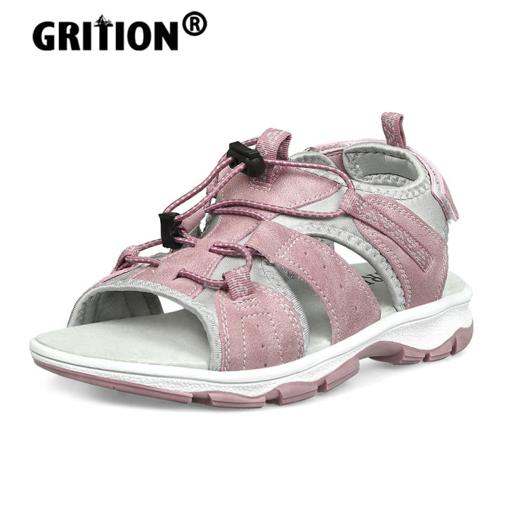 GRITION Womens Summer Sandals 2022 Casual Beach Shoes Non Slip Sports Outdoor Hiking Trekking Fashion Breathable Pink Size 36 41 Lazada