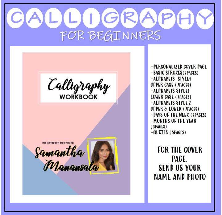 Brush Pen Calligraphy Worksheet for Beginners | Lazada PH