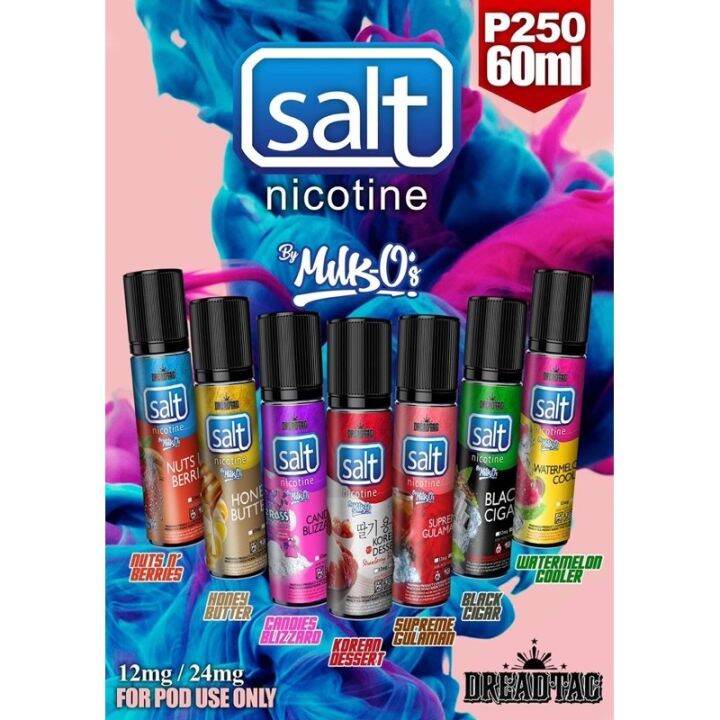 ♔Korean Dessert Salt Nic Vape Juice Dreadtac Milk Os LEGIT※ Lazada PH