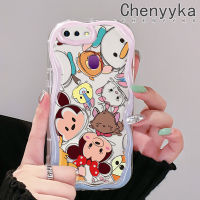 เคส Chenyyyka สำหรับ OPPO F9 F9 Pro U1 Realme A7x 2 Pro เคสการ์ตูนมิกกี้มีลวดลายเพื่อนของมิกกี้เนื้อครีมกันกระแทกแบบใสนิ่มเคสมือถือสร้างสรรค์เคสโปร่งใสลายกล้องถ่ายรูปฝาครอบป้องกันซิลิกาเจล