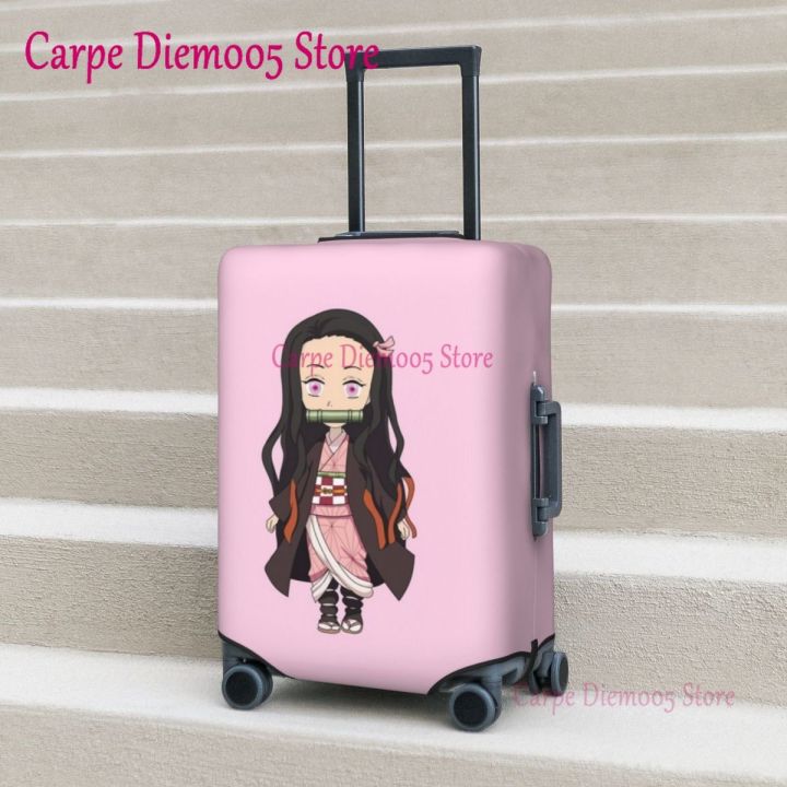 Nezuko Anime Demon Slayer Suitcase Cover Kimetsu No Yaiba Useful Travel