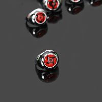 AHMED1 Men Anime Ring Fashion Shooting props Cosplay Rings Anime Fan Gift Ninja Uchiha Naruto Itachi Japanese DIY Jewelry