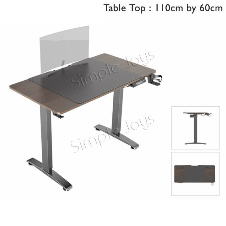 Ergonomic Motorized Electric Standing Desk Study Table Lazada Singapore
