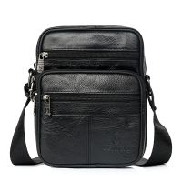 [Baozhihui]Men 39; S Messenger Bag Genuine Leather Bag Crossbody Bags For Men Leather Shoulder Bags Hasp Luxury Handbag Shoulder Handbag KSK