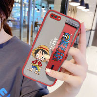 Hontinga เคสโทรศัพท์มือถือ (มีสายรัดข้อมือ) เคสออปโป้ ลายการ์ตูนวันพีช สำหรับOPPO A3s A12e