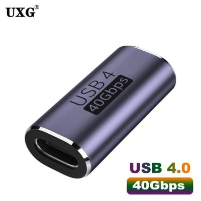 40Gbps USB 4 Tipe-c Perempuan Ke USB4 Perempuan Coupler USB-C Adaptor Konektor Tipe C Perangkat Konverter Data Adaptor Mini USB Adaptor