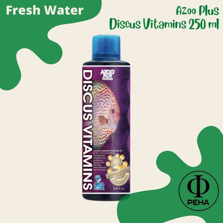 AzooPlus Discus Vitamins 250 ml Fish Multivitamin untuk Ikan Discus