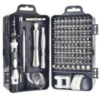 【LZ】◕▥  Multi-Function Chave de Fenda Set 115 em 1 Relógio Telefone Desmontar Mini Repair Tool Box Chrome Vanadium Aço