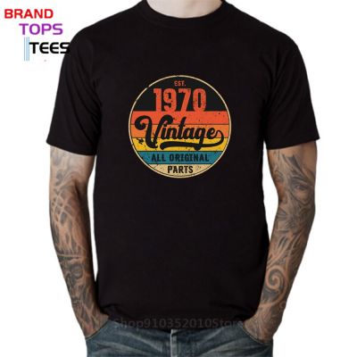 Vintage 1970 T Shirts Men Retro Born In 1970 T-Shirt The Birth Of Legend 1970 Tshirt Father Dad Birthday Gift Tee Shirt