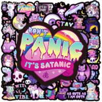 10/30/50PCS Purple Gothic Dark Series Horror Cartoon Sticker DIY Phone Laptop Luggage Skateboard Graffiti Decals Fun for Kid Toy