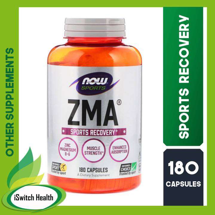 NOW Foods ZMA 180 capsules ZMA Supplement Lazada PH