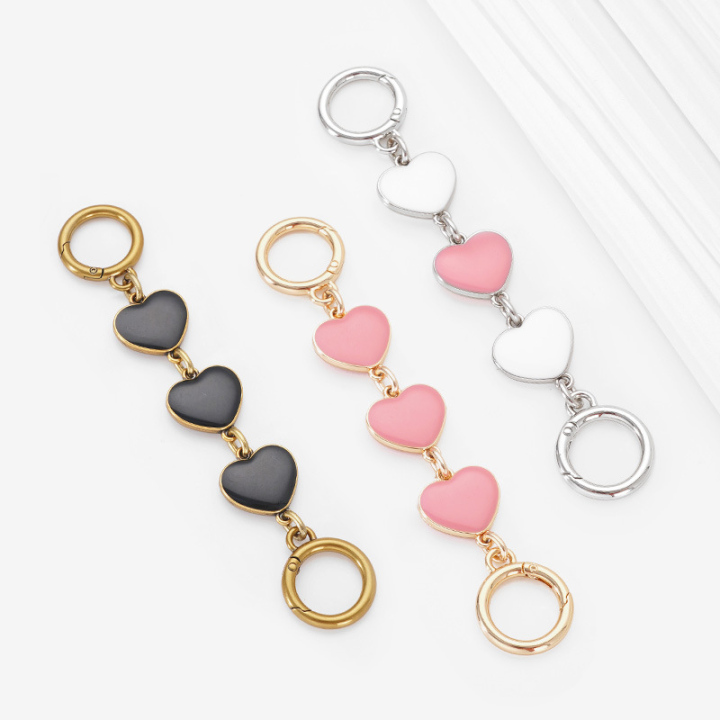 Bag Chain Strap Extender Heart-shaped Hanging Replacement Chain For Purse  Clutch Handbag Bag Extension Chain