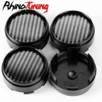 Rhino Tuning 4Pcs 66Mm 63Mm Volk Racing Car Wheel Center Cap Rims สัญลักษณ์คาร์บอนไฟเบอร์สำหรับ Rays Volk Racing ล้อชิ้นส่วนภายนอก