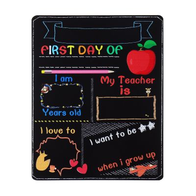 Blackboard Kids Gift Back School Signs Student Small Chalkboards Double-Sided Printing Large Wooden