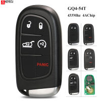 KEYECU 433MHz 4A PCF7953M Chip GQ4-54T 2+1 3+1 4+1 4 5 Button Smart Remote Key Fob for Jeep Cherokee 2014 15 16 17 18 19 2020