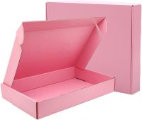 10pcs Pink Shipping Boxes For Small Business Corrugated Cardboard Boxes For Shipping Custom Boxes with Logo Wholesale