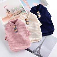 High Collar  Elastic Bottoming Shirt  Pet Dog Striped Clothes Puppy Cotton  Warm Sweater for Dogs Cats Pullover Cosstume Apparel Clothing Shoes Access