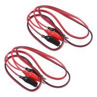 4 X Dual Double Ended Probe Cayman Alligator Clip Cable 92 Cm