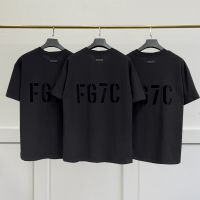 เสื้อยืดแขนสั้นสำหรับผู้ชาย FEAR OF GOD Season 7 FG7C แบรนด์อเมริกันหมอกไฮสตรีททรงหลวม