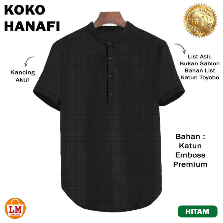 เสื้อผู้ชายมุสลิม-koko-hanafi-ผ้าฝ้ายวัสดุ-emboss-premium-lms-26432-26434ขายดีที่สุดที่ถูกที่สุดใหม่ล่าสุด-m-l-koko-ผู้ชายมุสลิม