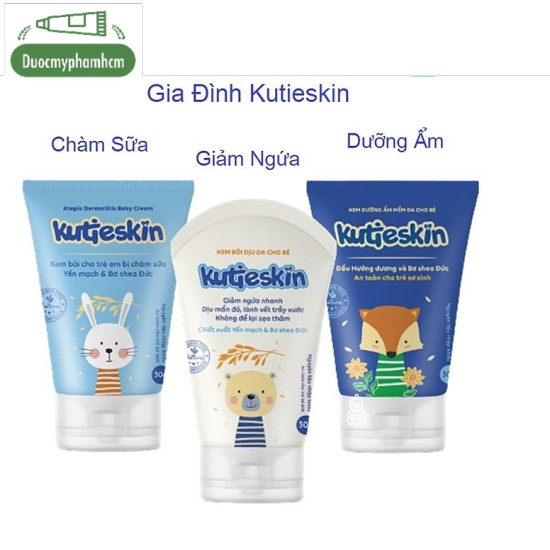 Kutieskin - bộ sản phẩm chăm sóc làn da bé dưỡng ẩm, chàm sữa, ngứa, hăm tã - ảnh sản phẩm 1