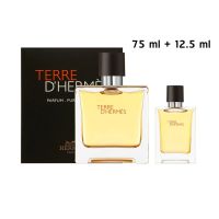 (Pure Perfume) Set Hermes Terre D Hermes Pure Perfume 75 ml + 12.5 ml กล่องซีล ป้ายคิงพาวเวอร์