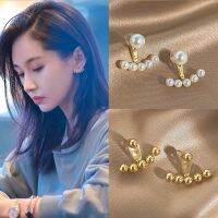 Jewelry Bling ? ต่างหูลายสีทอง เรียบง่ายใส่สบายออกแนวลูกปักทรงกรม น่ารักมินิมอล