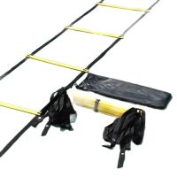 10M 20 Rung Adjustable Agility Ladder Speed Training Equipment with Carrying Bag Ideal for Football Drills Coordination